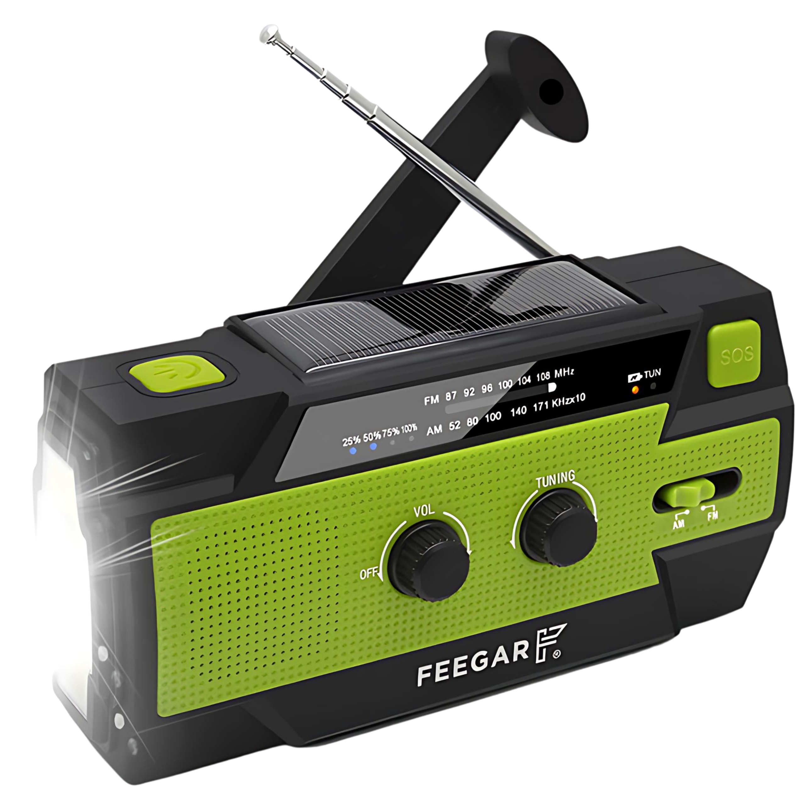 Radio Awaryjne FM/AM Solarne FEEGAR OZE-2 PRO 10W