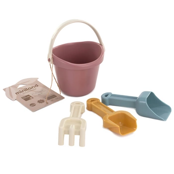 Zestaw ekologicznych zabawek do piaskownicy Eco Baby pastelowe kolory