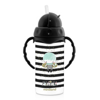 Bidon termiczny pstryczek ze stali nierdzewnej ze słomką 240ml Magical
