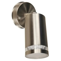 KINKIET LED ZE STALI NIERDZEWNEJ 12 DIOD LED 80x80x170mm