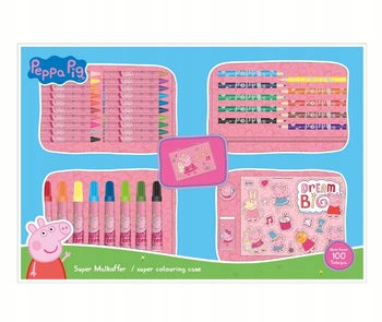 ZESTAW ARTYSTYCZNY PLASTYCZNY ŚWINKA PEPPA 51 ELEMENTÓW