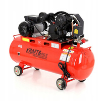 Sprężarka olejowa 100L 3,8KM dwutłokowa 230V do warsztatu Kraft&Dele