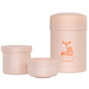 TERMOS NA JEDZENIE 700ml z 2 pojemnikami hermetycznymi Dolce - Cukierkowy