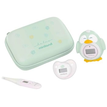 ZESTAW 3 TERMOMETRÓW MIĘTOWY DOLCE - termometr flexi, do kąpieli, smoczek