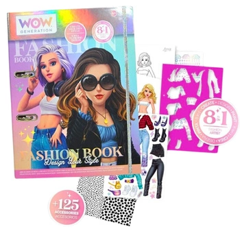 ZESTAW KREATYWNY O MODZIE DIY DELUXE WOW GENERATION fashion book