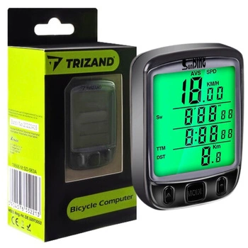 LICZNIK ROWEROWY LCD PODŚWIETLENIE IPX4 22 funkcje