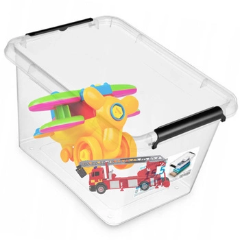 POJEMNIK Z POKRYWKĄ DO PRZECHOWYWANIA BOX 15,5L PRZEZROCZYSTY 39x29x21,5cm