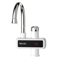 Przepływowy podgrzewacz wody pionowy wyświetlacz biały moc 3000W VAYOX