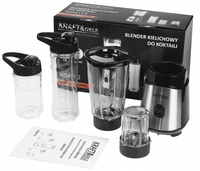 Blender kielichowy do koktajli smoothie 1500W zestaw Kraft&Dele