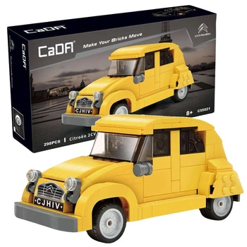KLOCKI KONSTRUKCYJNE Auto Żółte Autko Citroen 2CV 298 elementów - CADA