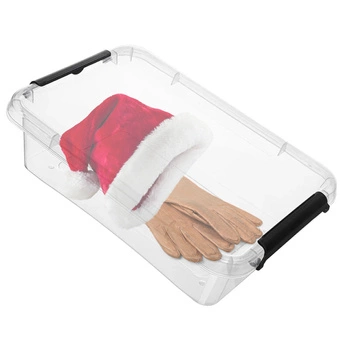 POJEMNIK Z POKRYWKĄ DO PRZECHOWYWANIA BOX 8,5L PRZEZROCZYSTY 29x11x39cm