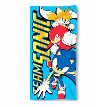 RĘCZNIK SONIC THE HEDGEHOG 70X140 PLAŻOWY KĄPIELOWY NA BASEN DZIECIĘCY