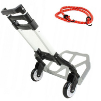 WÓZEK TRANSPORTOWY SKŁADANY + GUMA UDŹWIG DO 80KG - Kraft&Dele