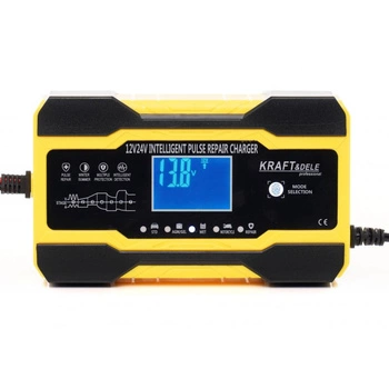 PROSTOWNIK UNIWERSALNY 12/24V 5A 10A wyświetlacz LCD 4 tryby - Kraft&Dele