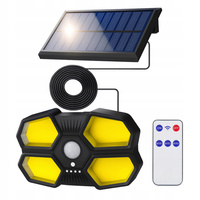LAMPA SOLARNA LED 180 COB Z CZUJNIKIEM RUCHU ZEWNĘTRZNA WODOODPORNA + PILOT