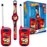 HOTWHEELS ZESTAW WALKIE TALKIE WYŚCIGÓWKI Z ZEGARKIEM