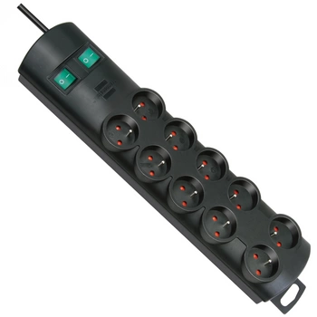 LISTWA ZASILAJĄCA ANTYPRZEPIĘCIOWA 3500W 10 GNIAZD