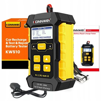 TESTER PROSTOWNIK 2w1 DO AKUMULATORA KONNWAI KW510