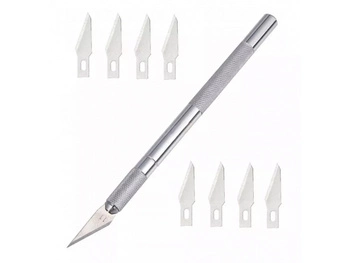 NÓŻ MODELARSKI SKALPEL NOŻYK PRECYZYJNY + 9 OSTRZY