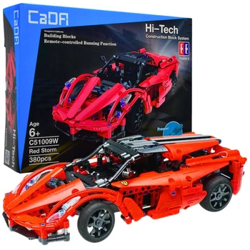 ZDALNIE STEROWANY SAMOCHÓD FERRARI RC RED STORM - CADA 380 elementów