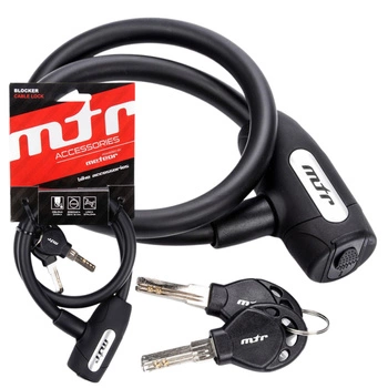 ZAPIĘCIE ROWEROWE METEOR BLOCKER LINKA STALOWA + zamknięcie na zamek