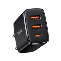 Ładowarka sieciowa Baseus QC USB-C, PD, 3A, 30W czarna