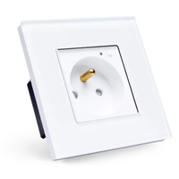 Gniazdko ścienne Elektryczne Wi-Fi ANDROID Białe
