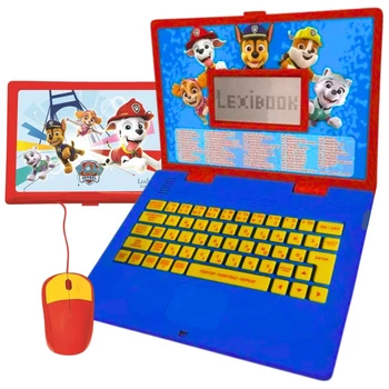 LAPTOP EDUKACYJNY PSI PATROL PAW PATROL - ekran LCD z animacjami - 2 języki