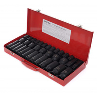 ZESTAW NASADEK UDAROWYCH 35el. 8-32mm stal Cr-Mo - Kraft&Dele