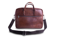 Torba na laptopa Baltan Crocodile skórzana do 14 cali brązowa klasyczną