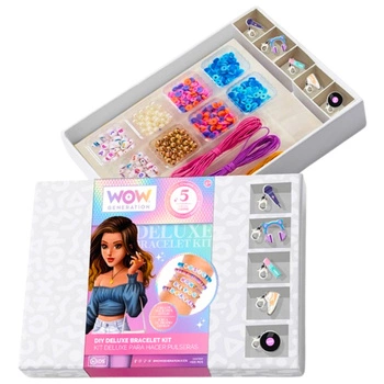 ZESTAW DELUXE DIY Z 5 BRANSOLETKAMI METALOWYMI CHARMS WOW GENERATION