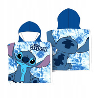 Miękkie PONCHO dziecięce Lilo & Stitch – kolorowe okrycie po kąpieli