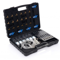 TESTER CIŚNIENIA WTRYSKIWACZY COMMON RAIL + zestaw końcówek - Kraft&Dele