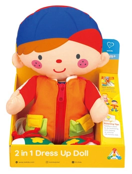 Przytulanka/lalka do ubierania - dwustronna rozwija umiejętności dziecka