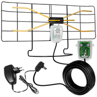 Antena pokojowa Vayox pozwala na odbiór sygnału DVB-T/T2 wbudowany zasilacz