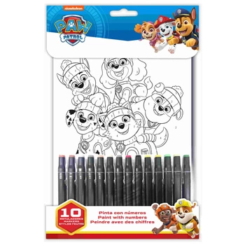 Zestaw do kolorowania z ulubionymi bohaterami serialu Psi Patrol