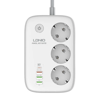 Inteligentna listwa zasilająca Wi-Fi LDNIO PD3.0 QC3.0 2500W