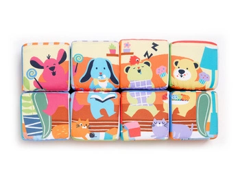 Miękkie klocki edukacyjne 14 elementów rozwijają wiele umiejętności dziecka