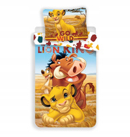 Pościel dziecięca Król Lew 140x200 komplet Simba Timon Pumba BAWEŁNA