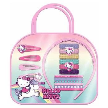 Hello Kitty Puzzle Zestaw akcesoriów do włosów na prezent dla dziewczynki