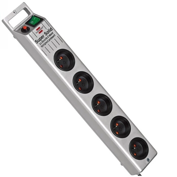 LISTWA ZASILAJĄCA SUPERSOLID 2,5M, 16A, 5 GNIAZD