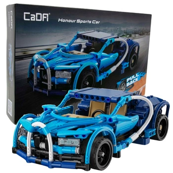 KLOCKI KONSTRUKCYJNE Niebieskie Auto Honour Sports Car 389el. - CADA