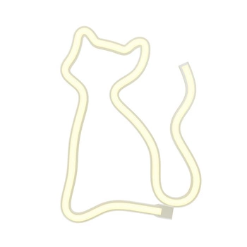 Neon LED KOT ciepły biały Bat + USB Forever Light do sypialni salonu