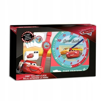 ZEGAREK DO NAUKI CZASU dla Dziecka - CARS AUTA SAMOCHODY
