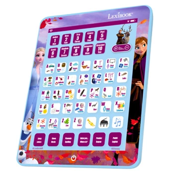 TABLET DLA DZIECKA EDUKACYJNY ZNAKI LICZBY SŁOWA - KRAINA LODU - FROZEN