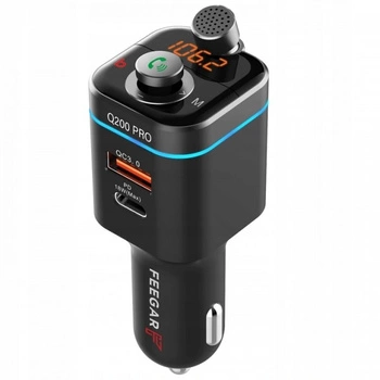 Transmiter FM Feegar Q200 PRO zestaw głośnomówiący