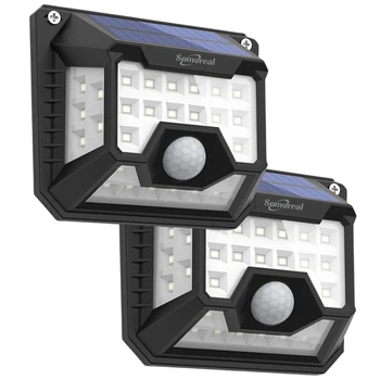 LAMPA SOLARNA zewnętrzna LED czujniki zestaw 2szt