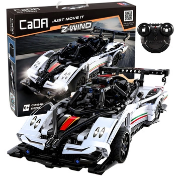 KLOCKI KONSTRUKCYJNE Pojazd Z-Wind Białe auto Wyścigowe 457el. - CADA