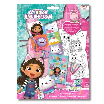 Zestaw do kolorowania z naklejkami Gabby's Dollhouse dla dziecka