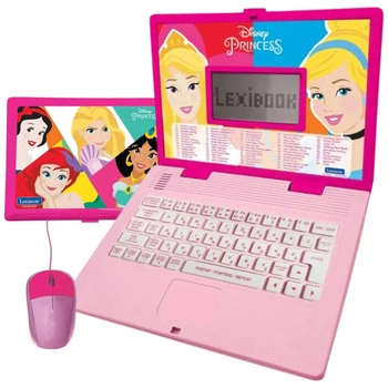 LAPTOP EDUKACYJNY PRINCESS KSIĘŻNICZKA - ekran LCD z animacjami - 3 języki